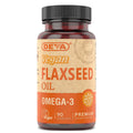 DEVA Vegan Flaxseed Oil - 90 Vcaps | Organic Cold-Pressed Omega-3