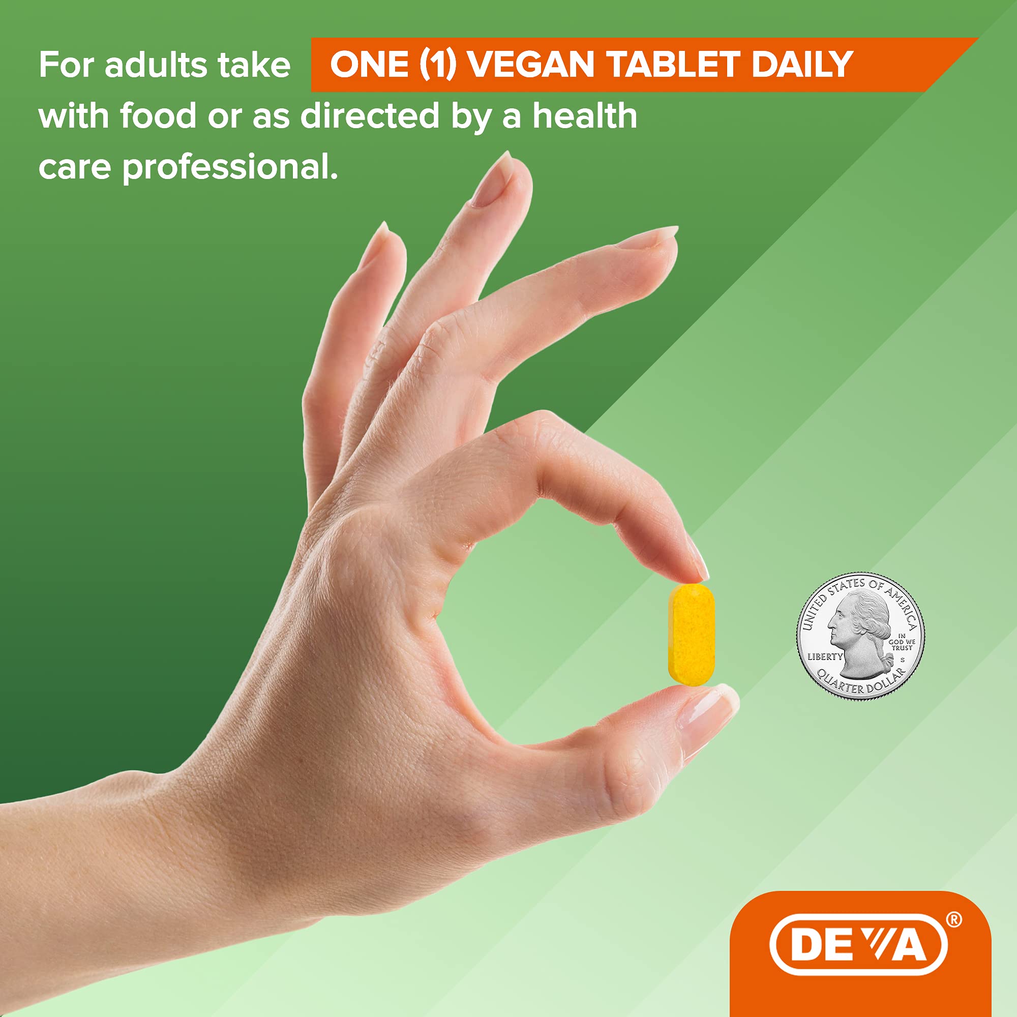 DEVA Vegan Glucosamine-MSM-CMO Turmeric - Gluten Free, Plant-Based | 90 Tablets (2 Pack)