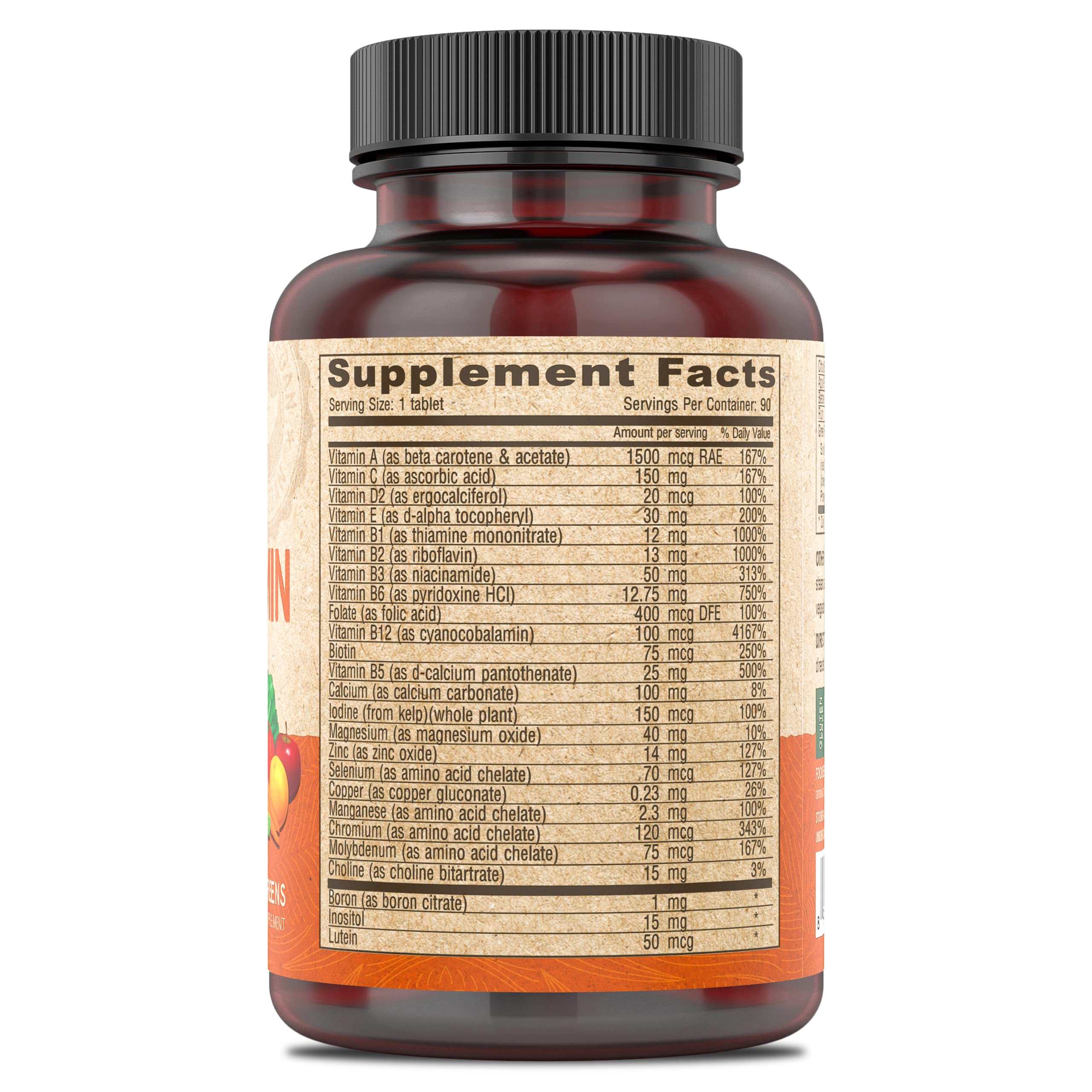 DEVA Vegan Iron-Free Multivitamin & Mineral – Green Foods Blend (90 Coated Tablets)