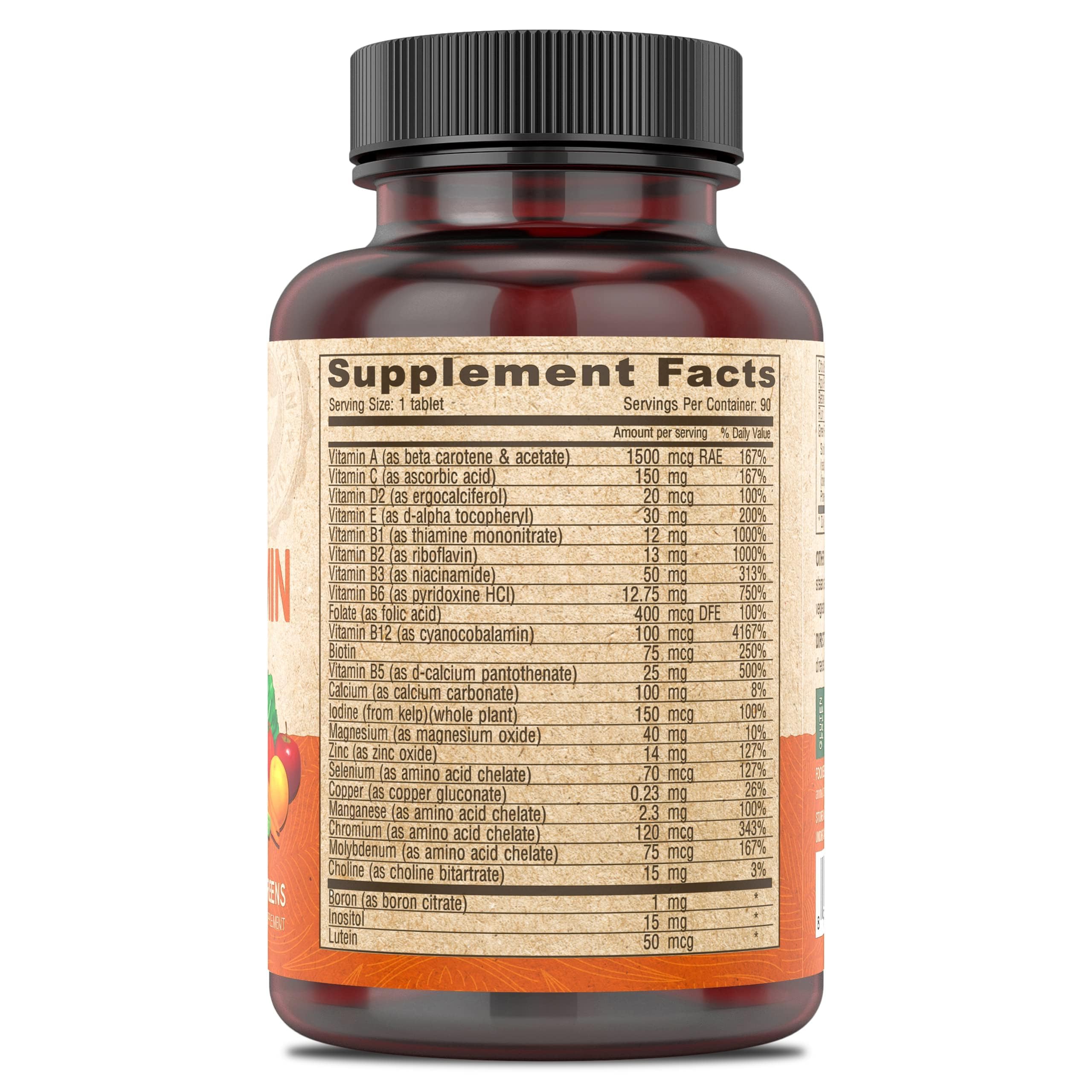 DEVA Vegan Multivitamin & Mineral - Iron Free Greens Formula (90 Coated Tablets x 2)