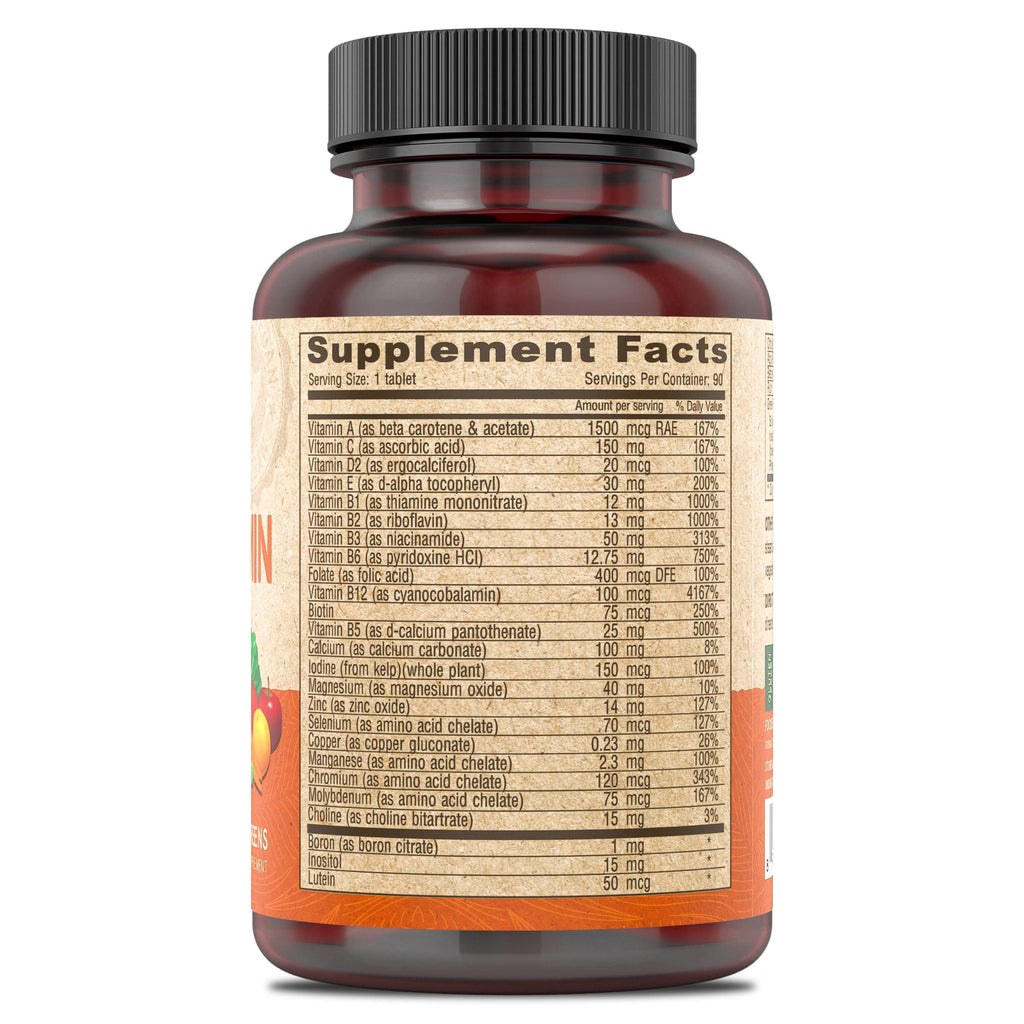DEVA Vegan Multivitamin & Mineral - Iron Free Greens Formula (90 Coated Tablets x 2)
