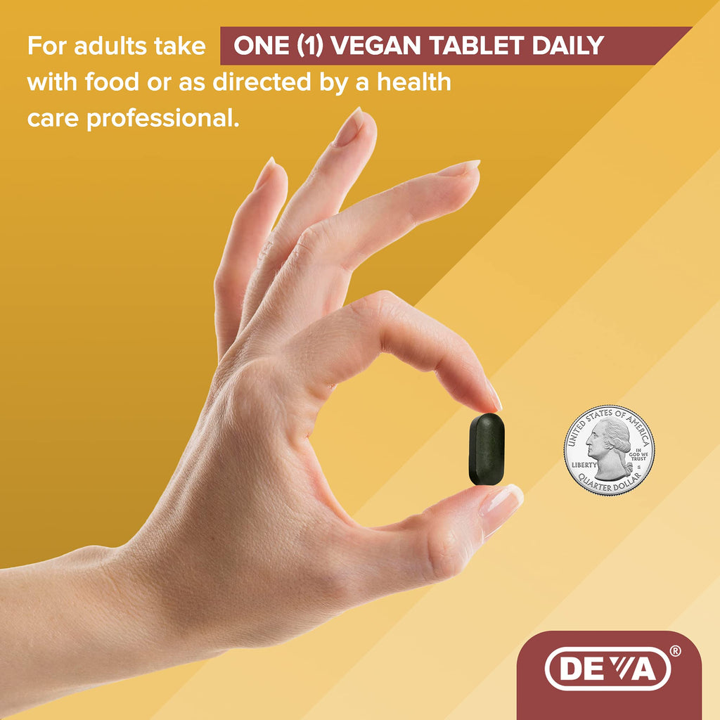 DEVA Vegan Multivitamin & Mineral with Iron – 2-Pack (90 Tablets Each)