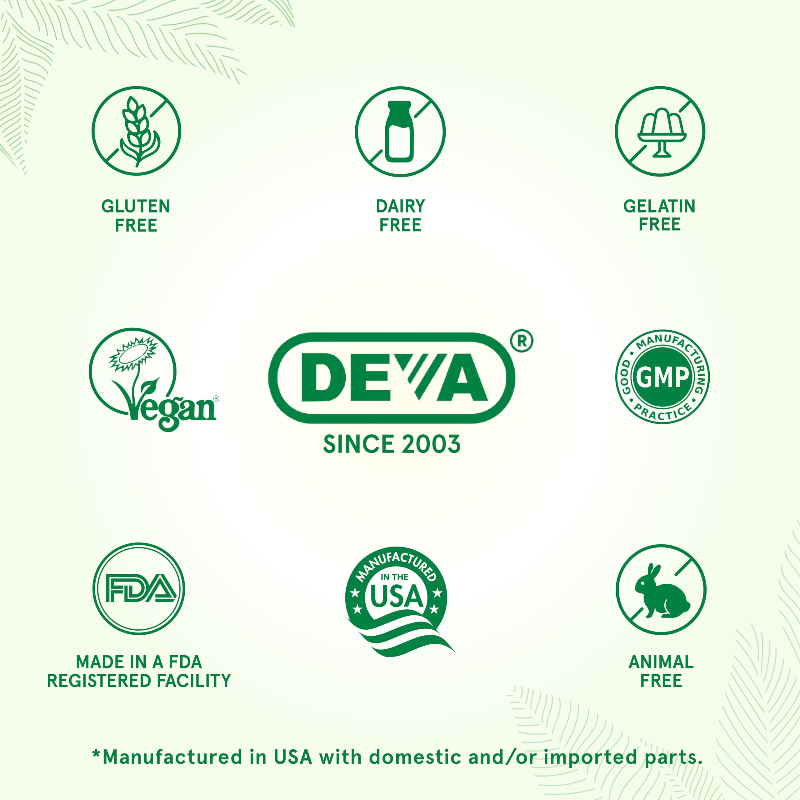 DEVA Vegan Multivitamin & Mineral with Iron – 2-Pack (90 Tablets Each)