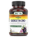 DEVA Vegan Quercetin 500mg + Zinc 25mg with Elderberry, Echinacea & Oregano - 90 Tablets (Vegan)