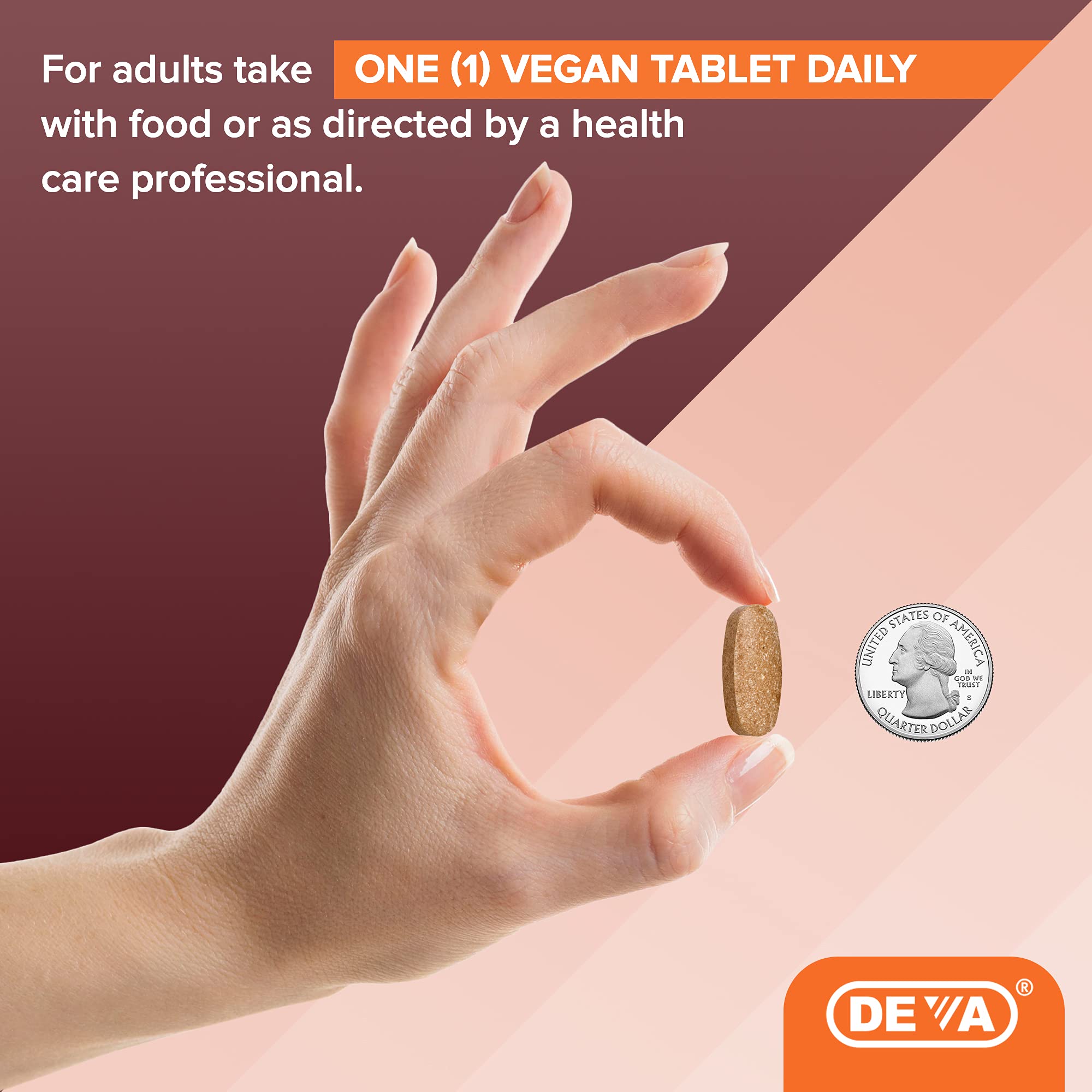 DEVA Vegan Vitamin C - Multisource Plant-Based, Non-GMO, 90 Tablets