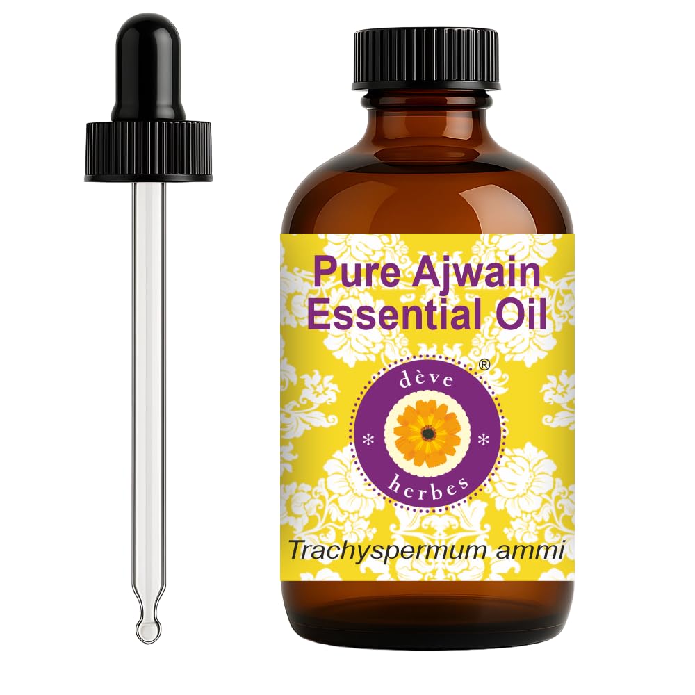 dève herbes Ajwain Essential Oil (Trachyspermum ammi) | 120ml | Steam Distilled | Pure