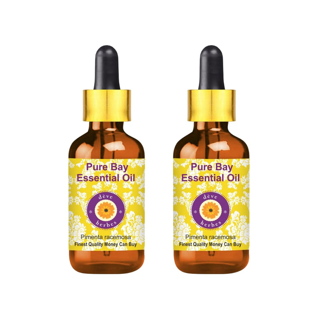 dève herbes Bay Essential Oil (Pimenta racemosa) Pure – 50ml x 2 | Steam Distilled