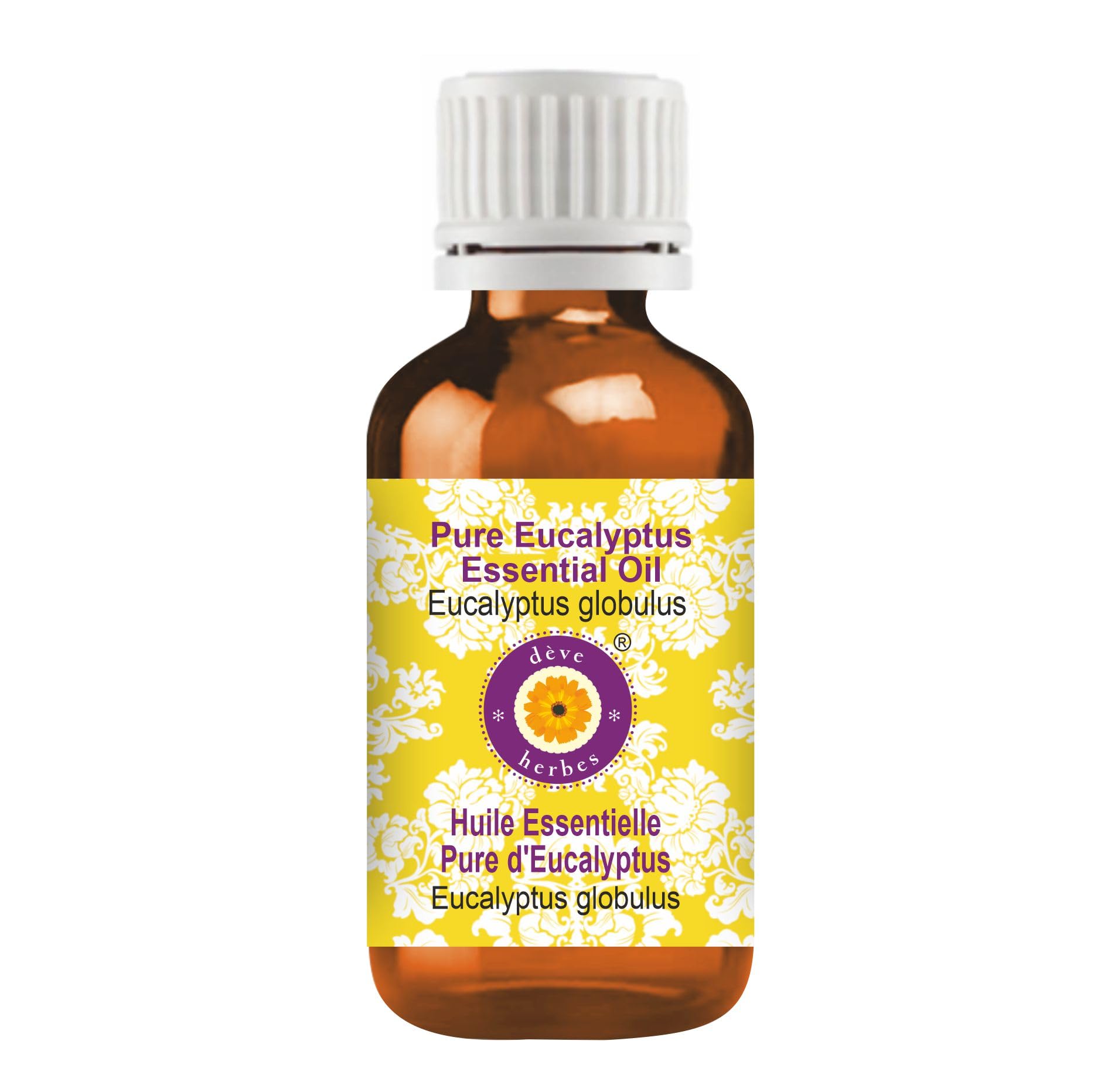 Deve Herbes Pure Eucalyptus Essential Oil (Eucalyptus globulus) – Steam Distilled 50ml