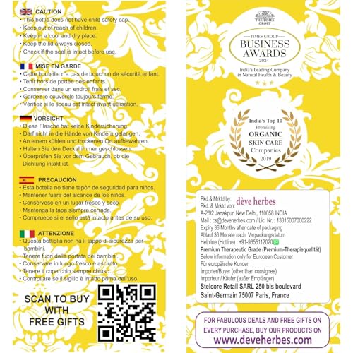 dèvre herbes Hinoki Wood Essential Oil (Chamaecyparis obtusa) – 5ml with Glass Dropper