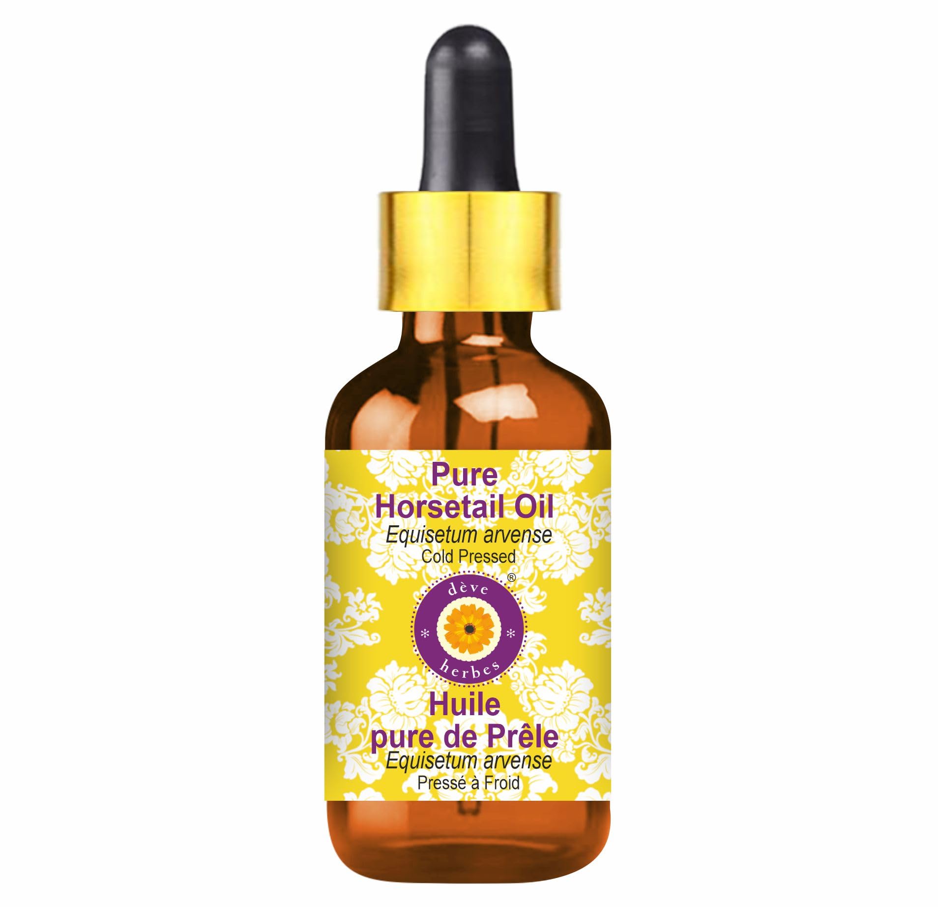 Deve Herbes Horsetail Oil (Equisetum arvense) – 50ml, Cold-Pressed, Pure