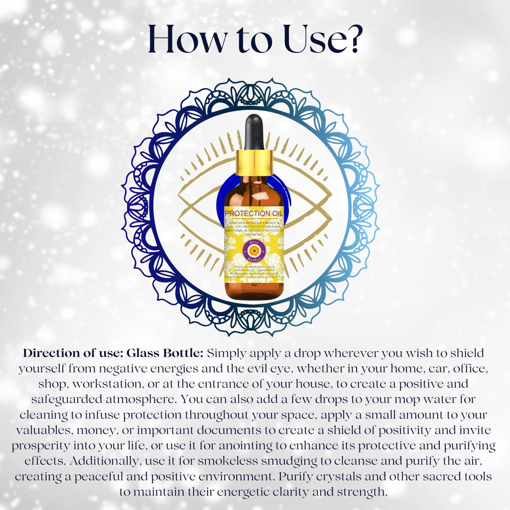 Deve Herbes Protection Oil – Essential Oil Blend for Negative Energies & Evil Eye (10ml & 5ml)