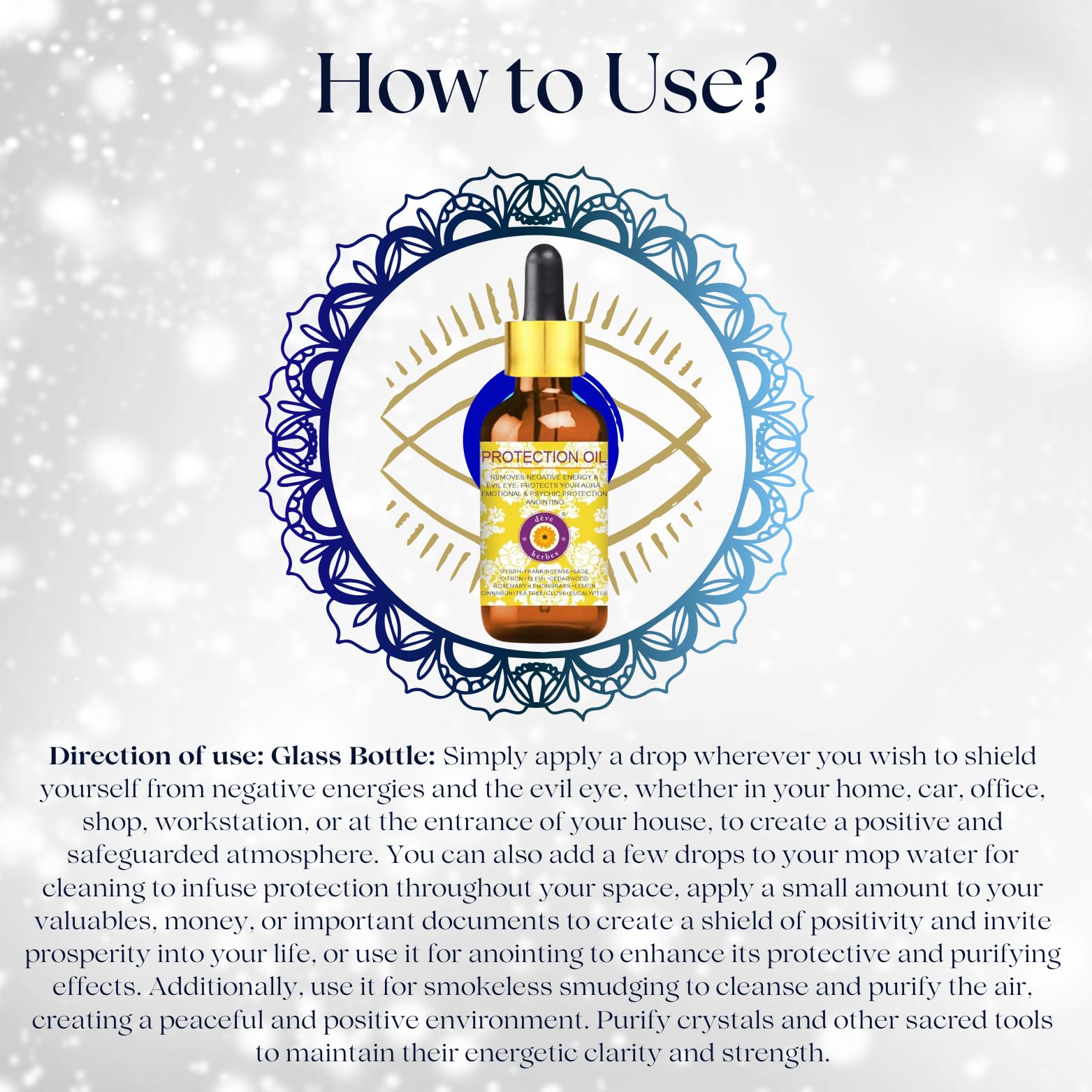 Deve Herbes Protection Oil – Essential Oil Blend for Negative Energies & Evil Eye (10ml & 5ml)