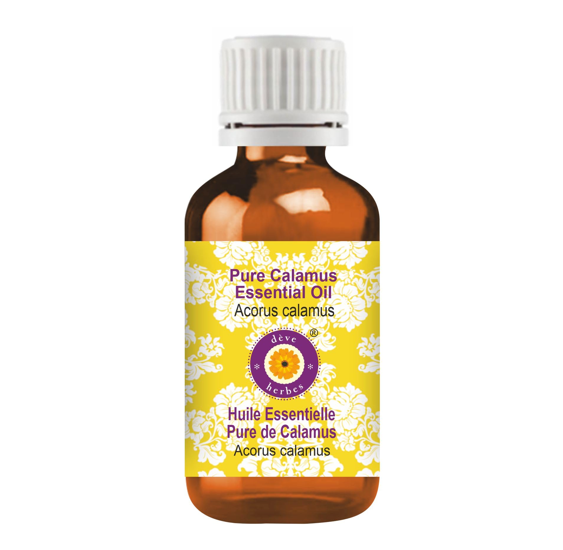 Deve Herbes Pure Calamus Essential Oil – Steam Distilled 10ml (Acorus Calamus)