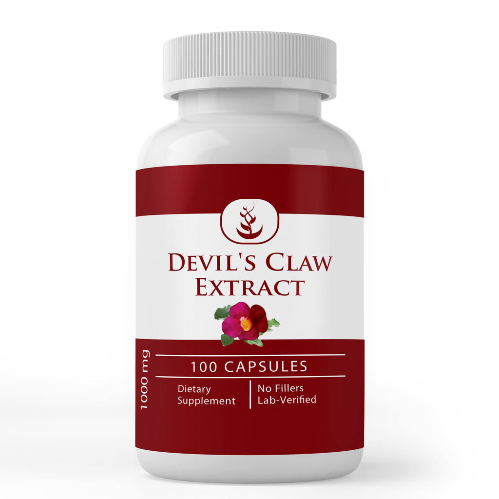Devil's Claw Extract Capsules – Pure Original Ingredients, 100 Count, Lab Verified
