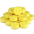 DEYBBY Lemon Scented Soy Wax Tealight Candles – 24-Pack, 4-Hour Burn