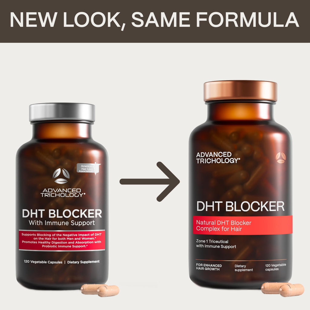DHT Blocker - Hair Growth Supplement for Genetic Thinning | AHLA Approved | 20 Years of Hair Loss Clinic Experience