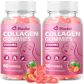 DIAOLAI Sugar-Free Multi Collagen Gummies – 5 Types I-V-X, Biotin & Vitamin C | Strawberry, 120 Gummies