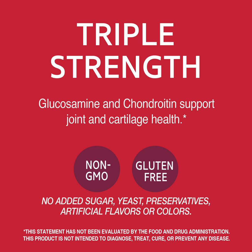 21st Century Glucosamine Chondroitin 750/600mg – Triple Strength Tablets (150 Count)