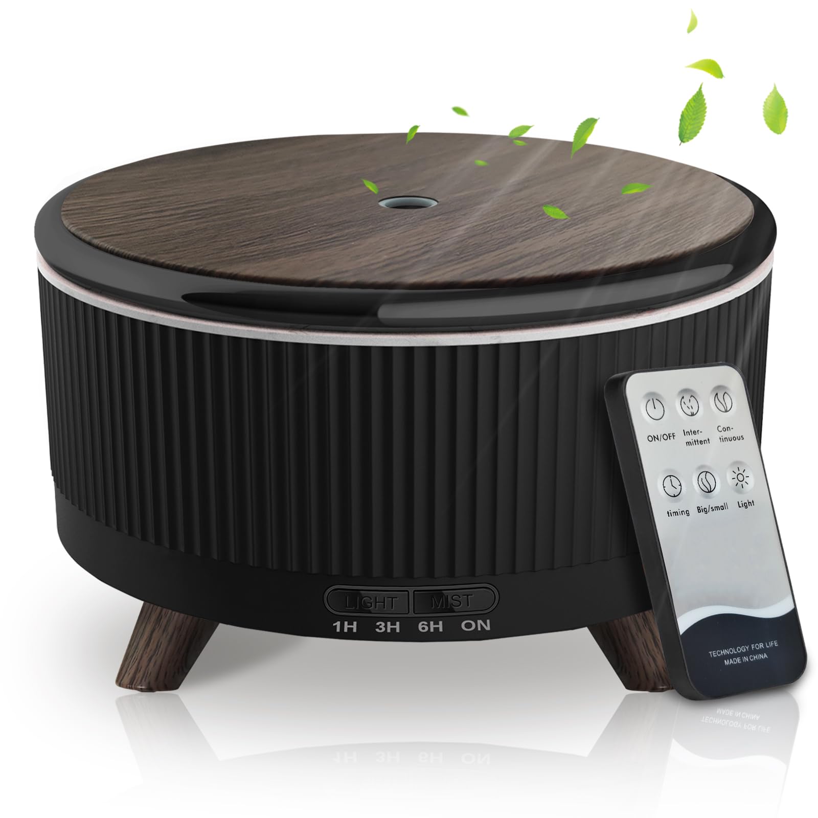 500ML Diffuser for Essential Oils – Large Room Aromatherapy with 7 Color Lights & 3 Mist Modes