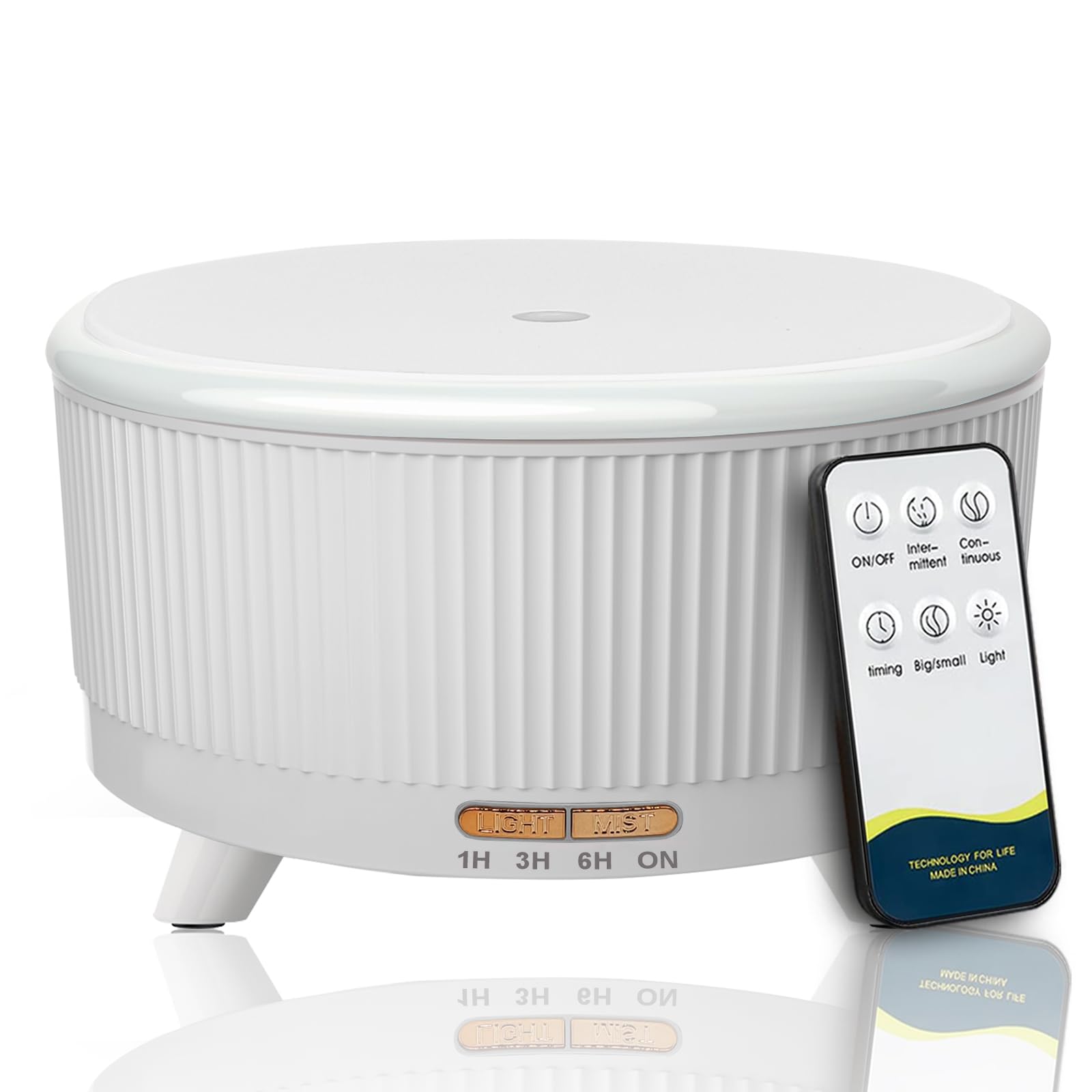 500ml Large Room Essential Oil Diffuser with Remote – Aromatherapy Humidifier, 7 LED Colors, 3 Mist Modes, Auto-Off