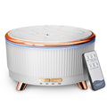 500ML Ultrasonic Essential Oil Diffuser with Remote – 7 Color LED, Timed Mist, Auto Shut-Off (White)