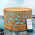 Large Room Essential Oil Diffuser 600ml with Remote Control 7 Colors 3 Mist Modes