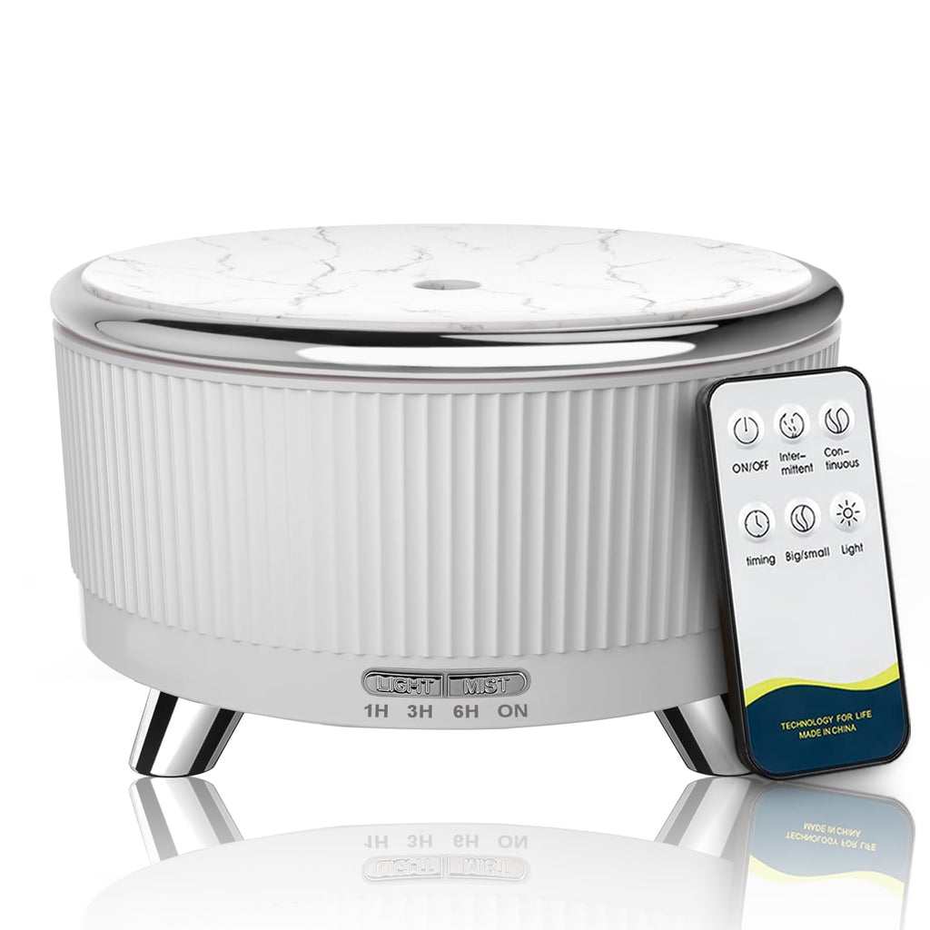 Large Room Essential Oil Diffuser with Remote – 7 Color Lights & 3 Mist Modes
