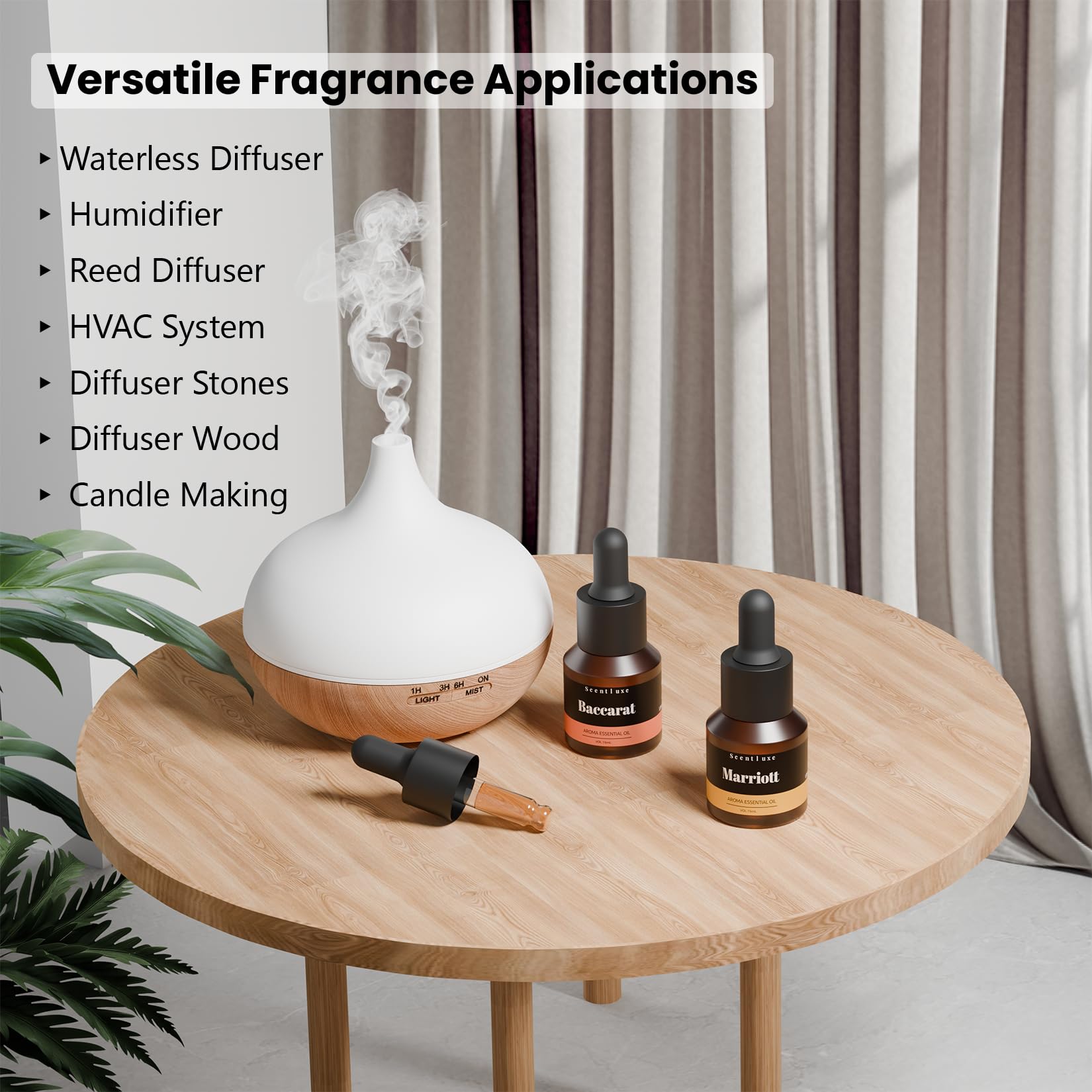 Hotel Diffuser Oil & Fragrance - Baccarat-Inspired 15mL | Luxury Hotel Aromatherapy