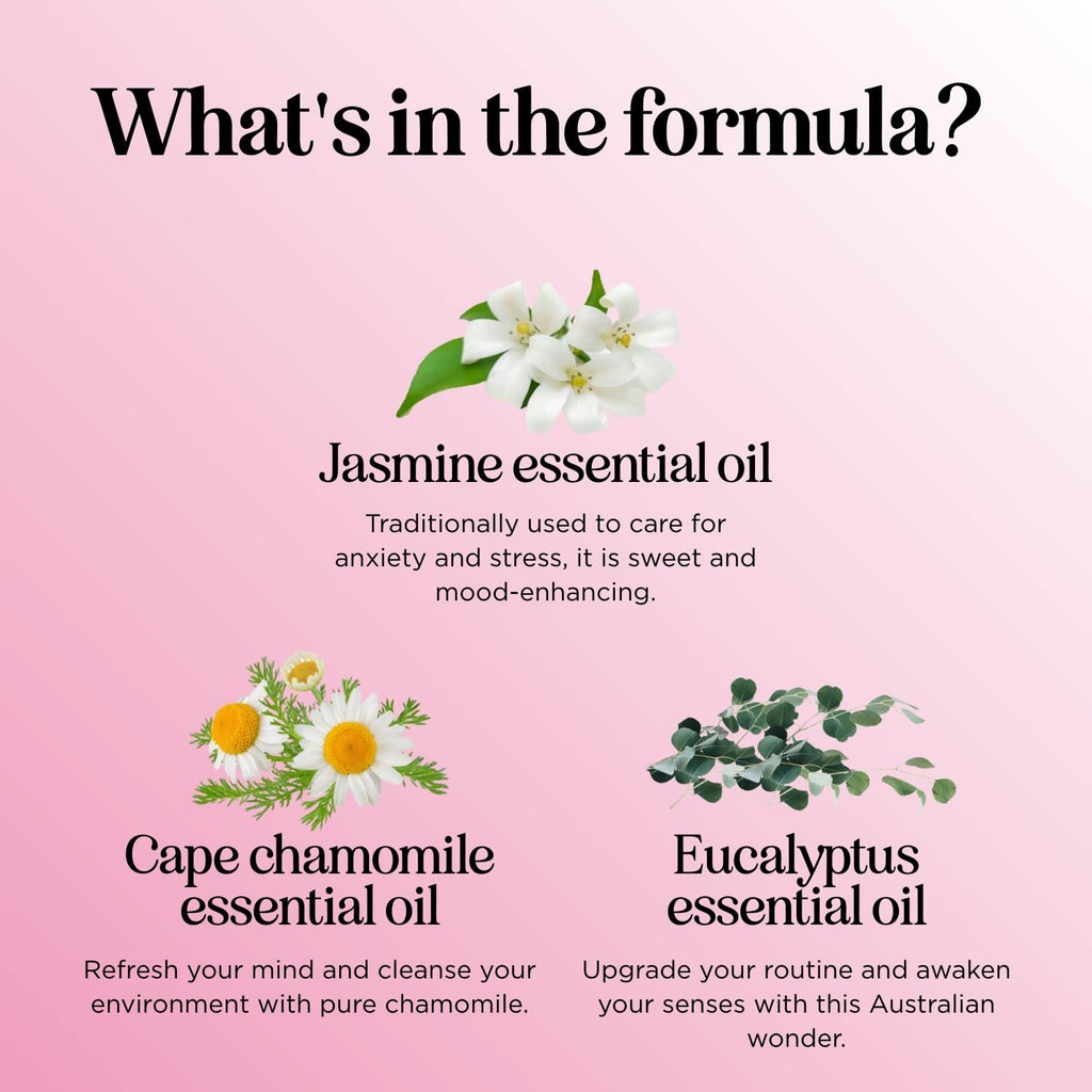 Floral Essential Oil Blend for Diffuser - Jasmine Chamomile & More | Pure Undiluted