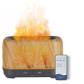 NEWYID 240ml Ultrasonic Essential Oil Diffuser - Flame, 3 Mist Modes, 12H Auto-Off