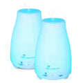 Diffuserlove 2 Pack 200ml Essential Oil Diffuser – Ultrasonic, 7-Color LED
