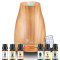Diffuserlove 200ML Essential Oil Diffuser - Quiet Aroma Diffuser with 7 Color LED Lights, Auto Shut-Off for Bedroom, Office