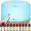 Diffuserlove 500ML Diffuser – Remote Control, Timer, Auto Shut-Off (Yellow)