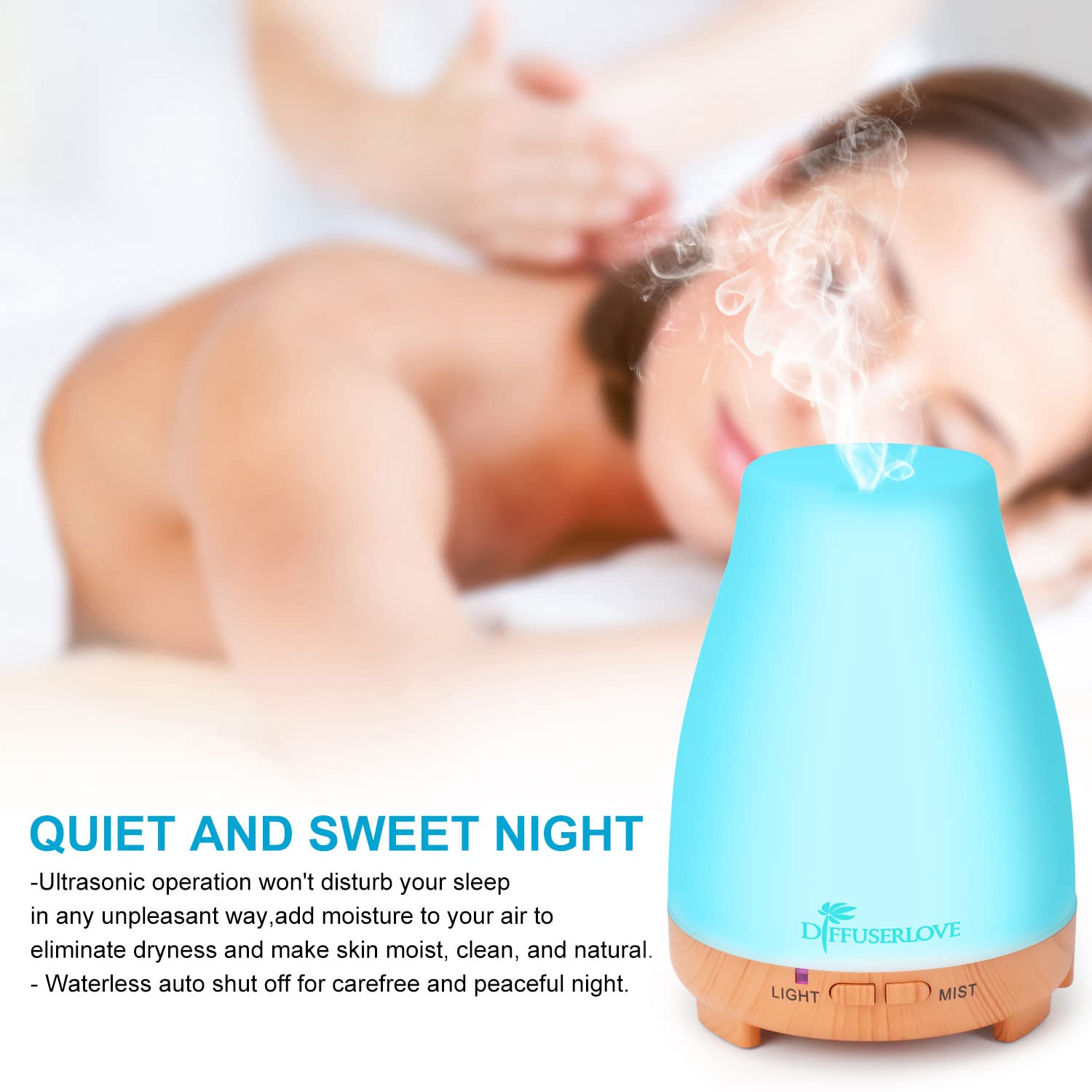 Diffuserlove 200ML Remote Diffuser – BPA-Free Aromatherapy (Yellow Base)