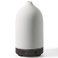Diffuserlove Ceramic Diffuser 160ML – Aromatherapy Essential Oil Diffuser (Black Wood Base)