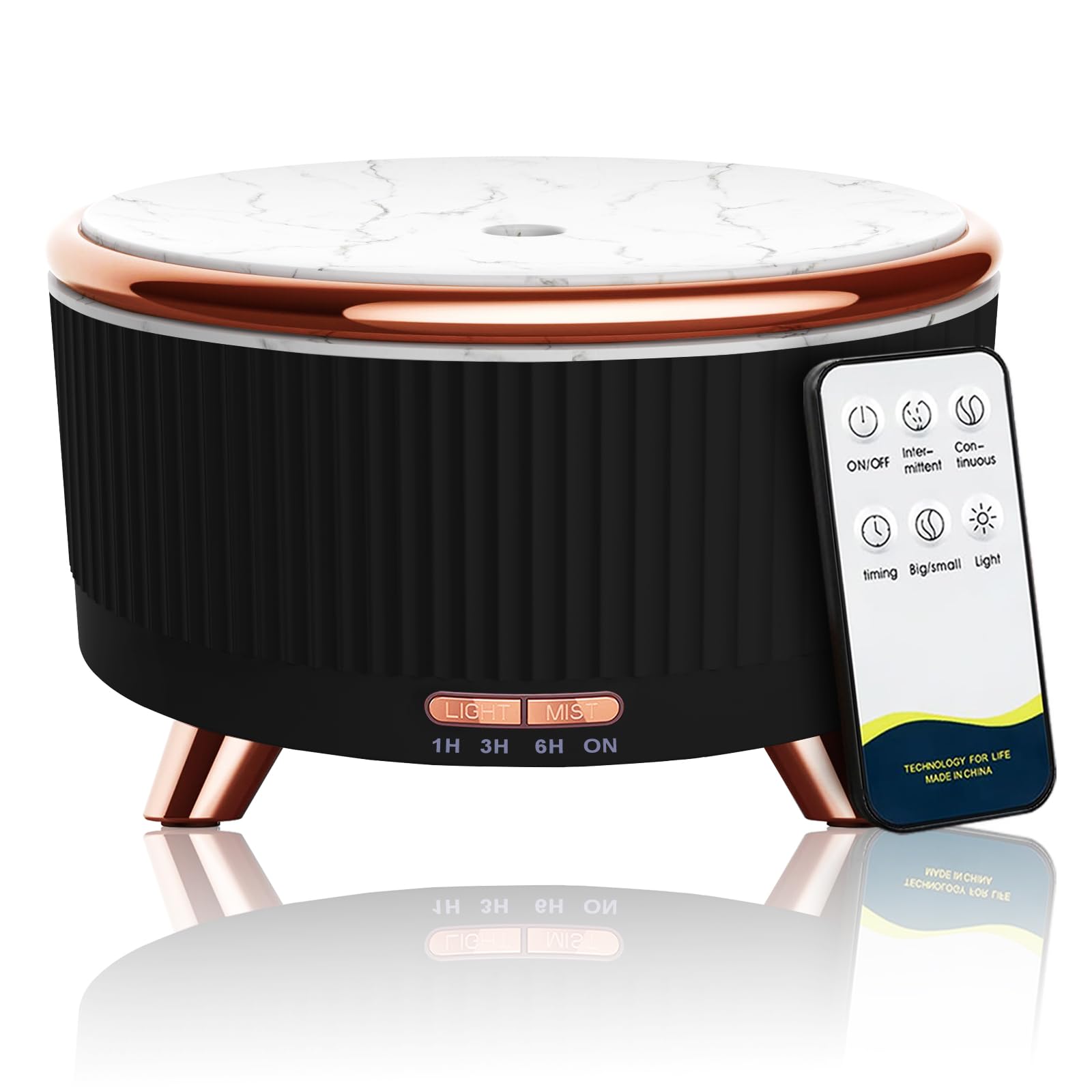 Diffusers for Essential Oils – 500ml Large Room Aromatherapy Diffuser with Remote