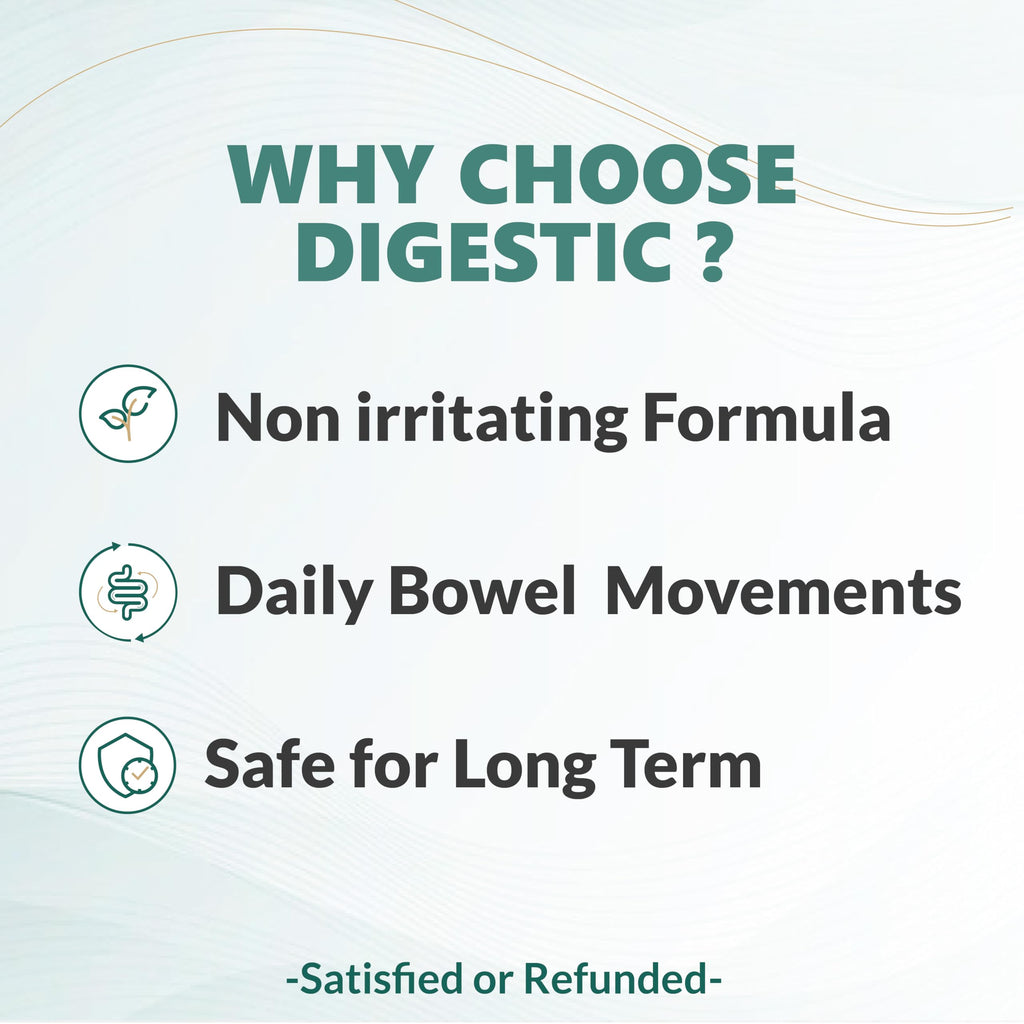 Digestic - Natural Laxative for Constipation Relief & Digestive Comfort | 180 Capsules