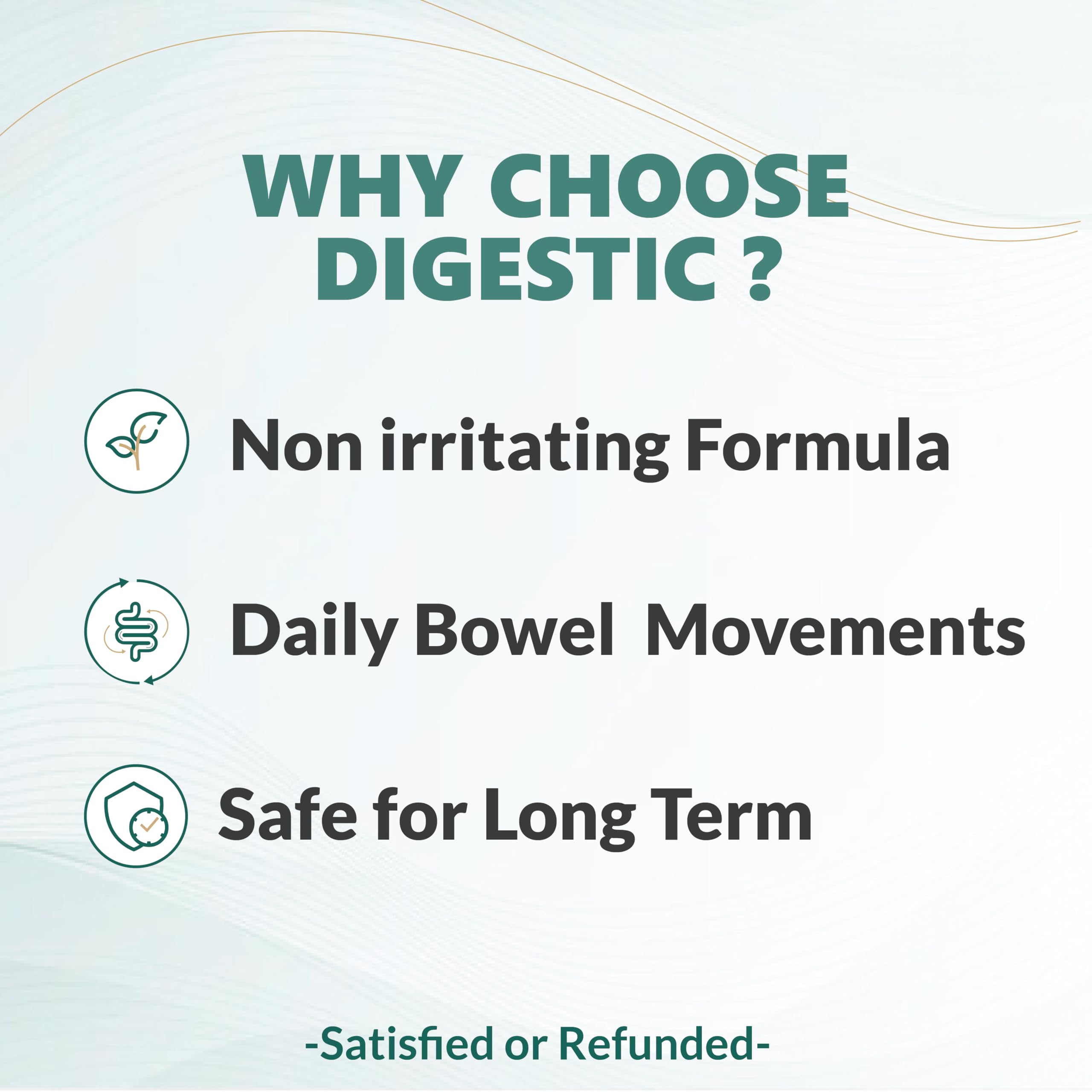 Digestic - Natural Laxative for Constipation Relief & Digestive Comfort | 180 Capsules