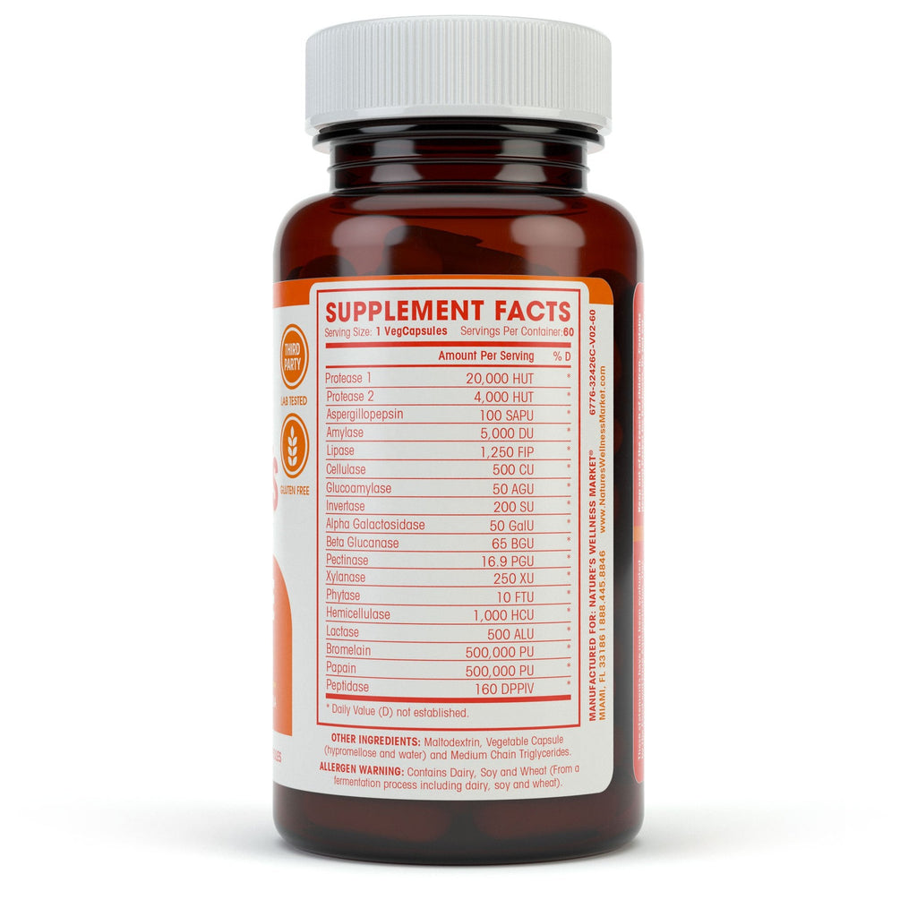 Digestive Enzymes Complete – Advanced Multi Enzyme Supplement for Better Digestion & Absorption