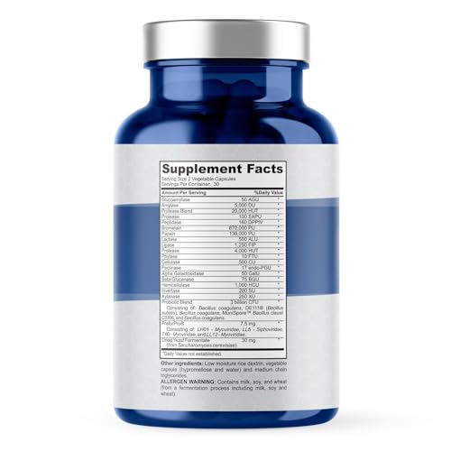 4-in-1 Prebiotic Probiotic & Postbiotic Gut Health - 60 Capsules (Women & Men)