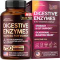 Digestive Enzymes for Women - Multi Digestive Enzymes | Papaya | Bromelain | Probiotic & Prebiotics - Gut & Digestion Support, Bloating Relief - Vegan, Lab Tested - Made in USA - 90 Capsules, One/Day