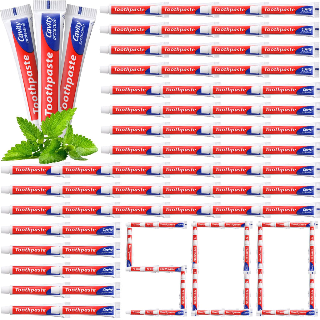Dimsile Mini Toothpaste Bulk – 0.35oz Travel Size, Fresh Breath & Whitening, 500-Pack for Home, Hotel, Office, Travel