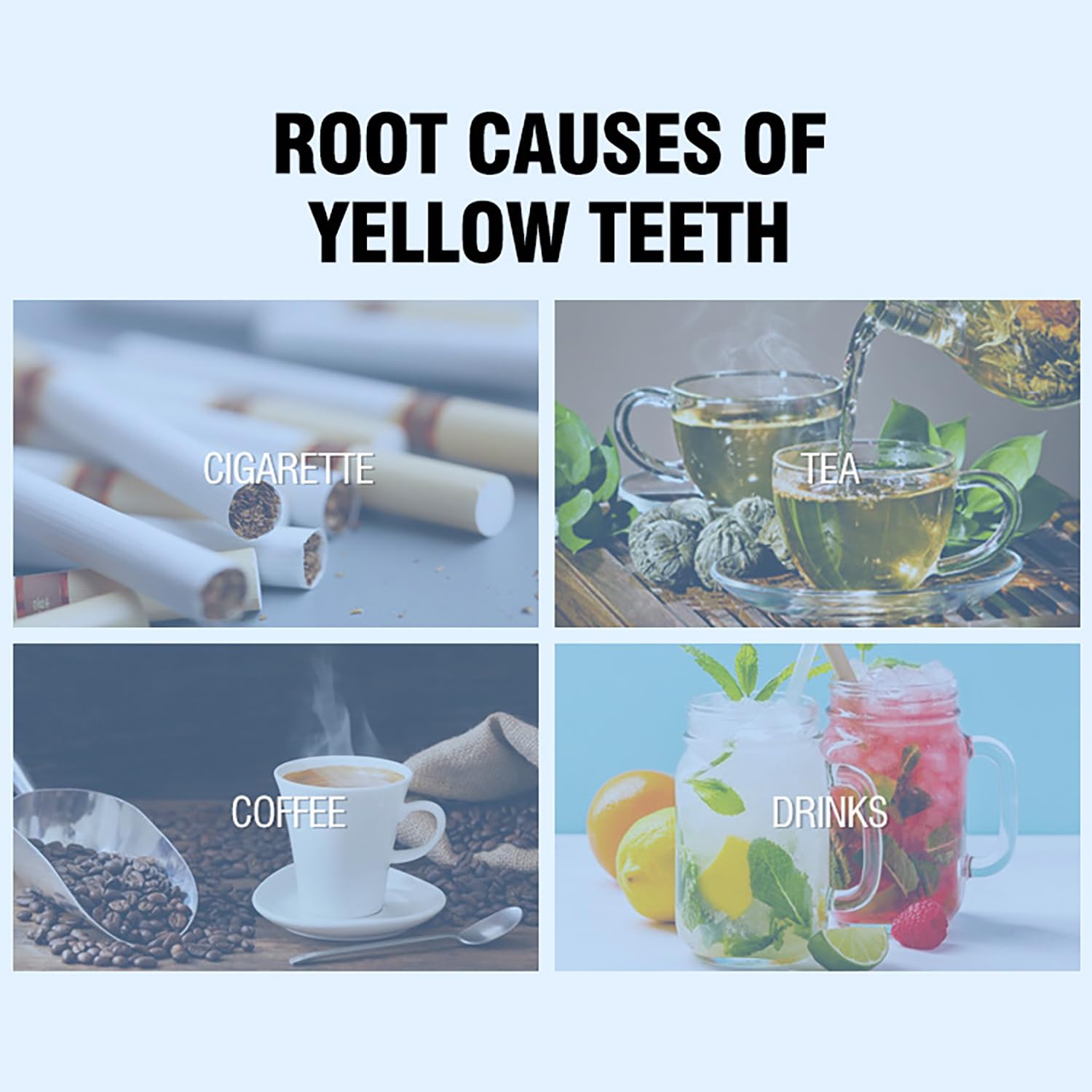 DISAAR BEAUTY Smokers Tooth Powder – Remove Tobacco Stains & Whitens Teeth (50g)