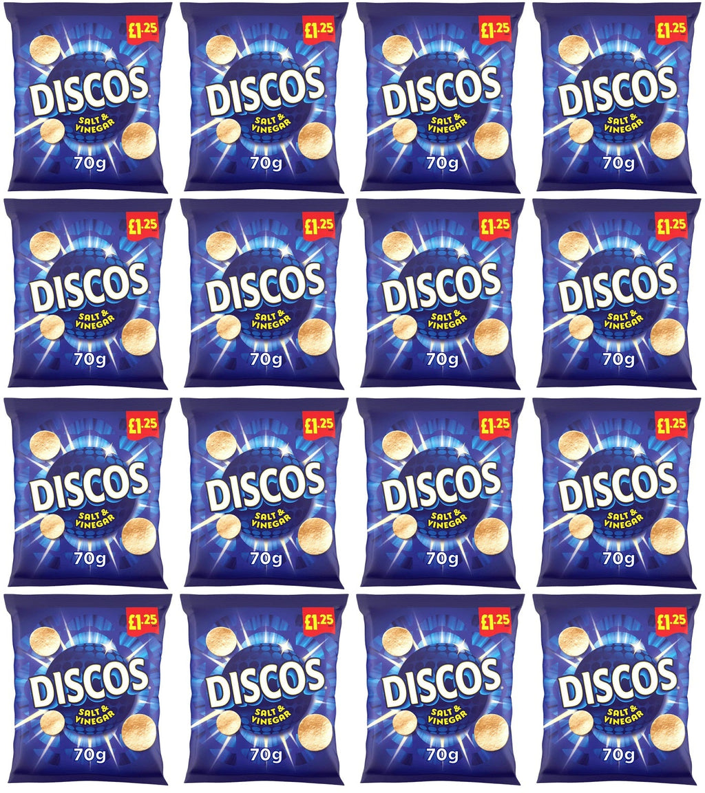 16 x Kp Discos Salt & Vinegar - 70GM