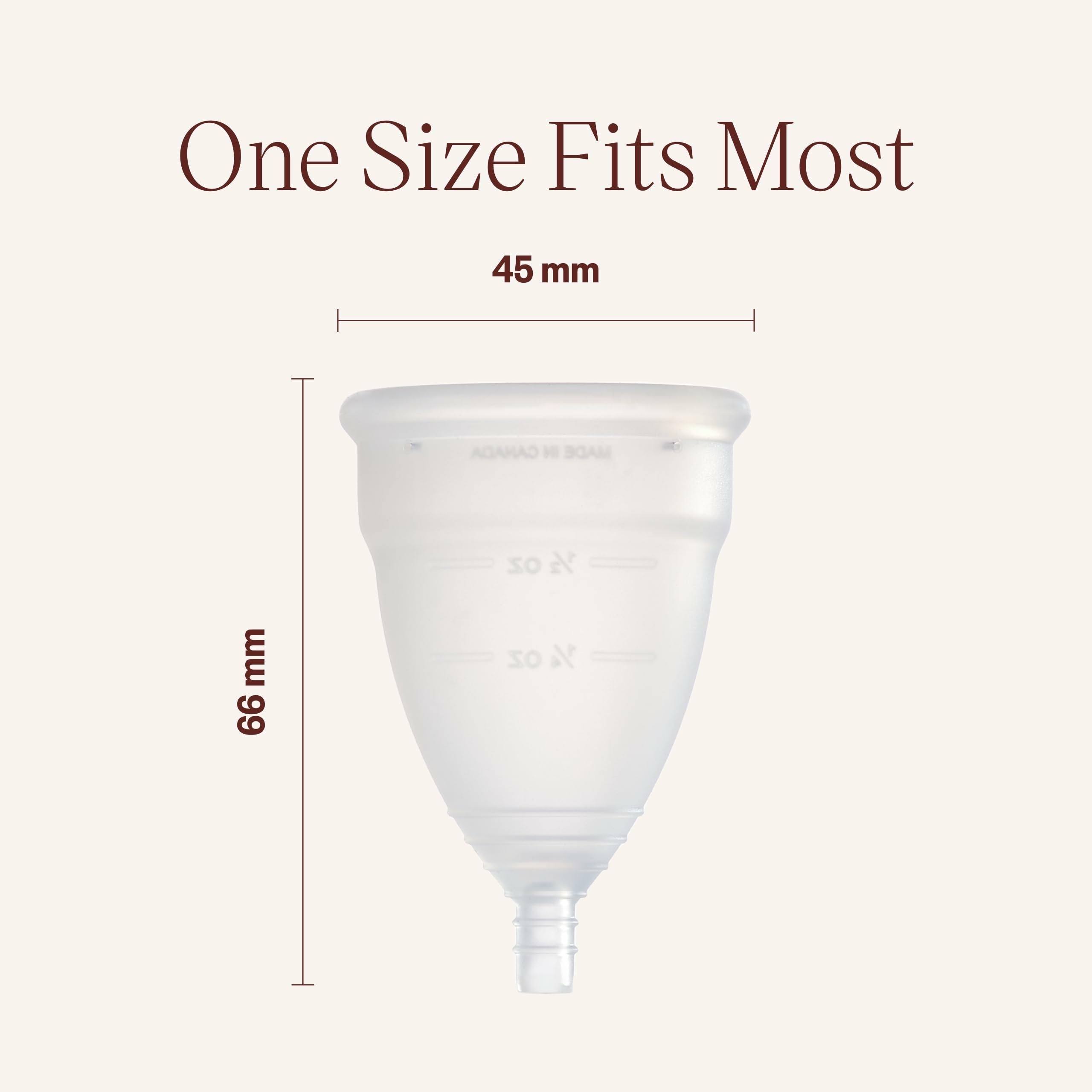 DivaCup Model 2 Menstrual Cup - 100% Medical-Grade Silicone & Reusable