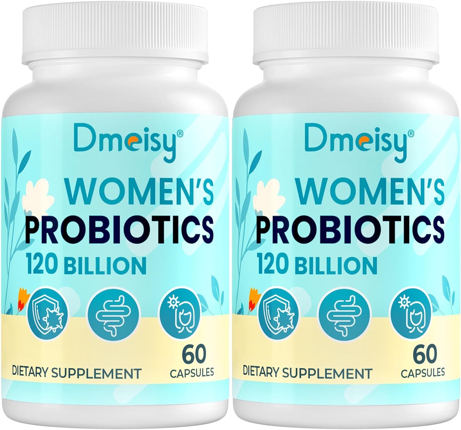 Dmeisy 120 Billion CFU Probiotic for Menopause Support – 120 Capsules