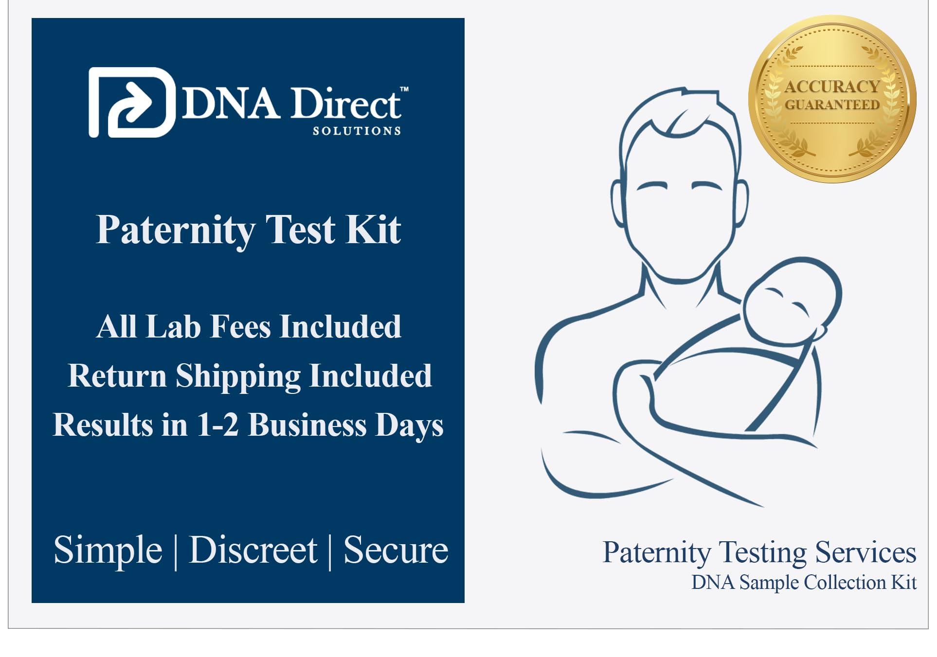 DNA Direct Paternity Test Kit | At-Home Sample Collection | Fast Results