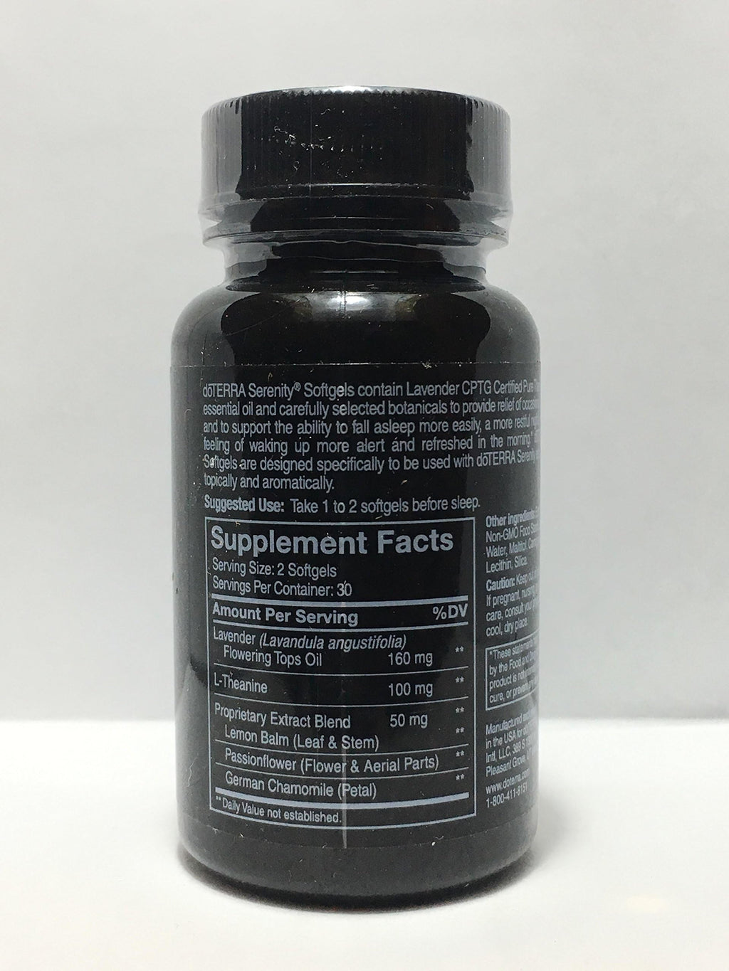 doTERRA Serenity Softgels Restful Complex - Lavender & L-Theanine, 60 Softgels