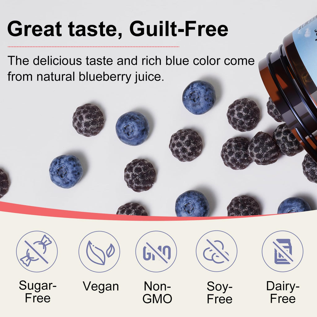 Dobel GABA Gummies with KSM-66 Ashwagandha & 5-HTP – Calming, Sugar-Free, Vegan