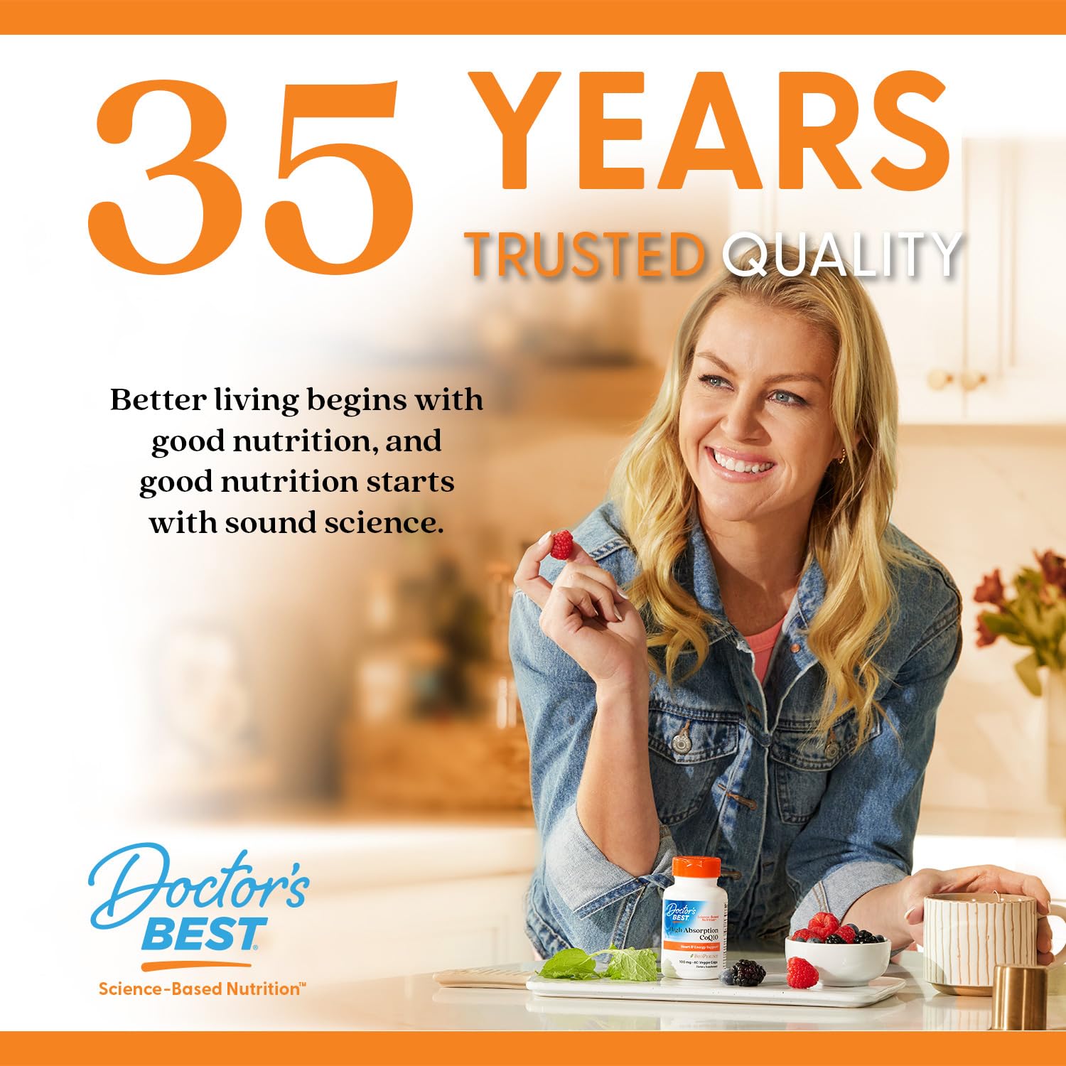 Doctor's Best High Absorption CoQ10 - Heart & Energy Support | 60 Veggie Softgels